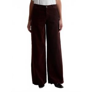 NEW AG JEANS stella low slung palazzo corduroy pant in alpine bark